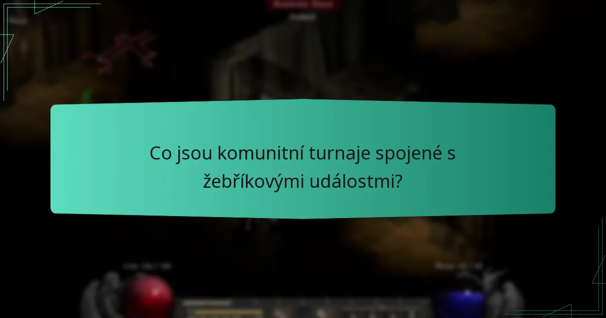 Co jsou komunitní turnaje spojené s žebříkovými událostmi?