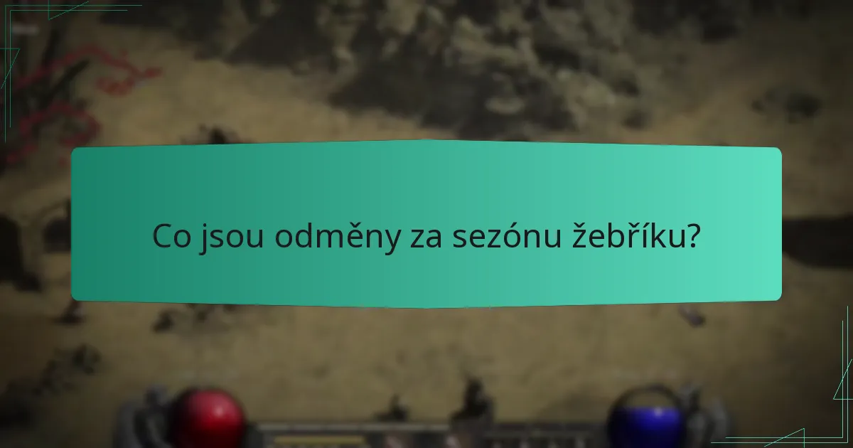 Jak se během sezóny žebříku zajišťuje rozdělení odměn?