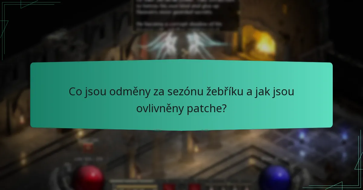 Jak aktualizace ovlivňují odměny za sezónu žebříku?