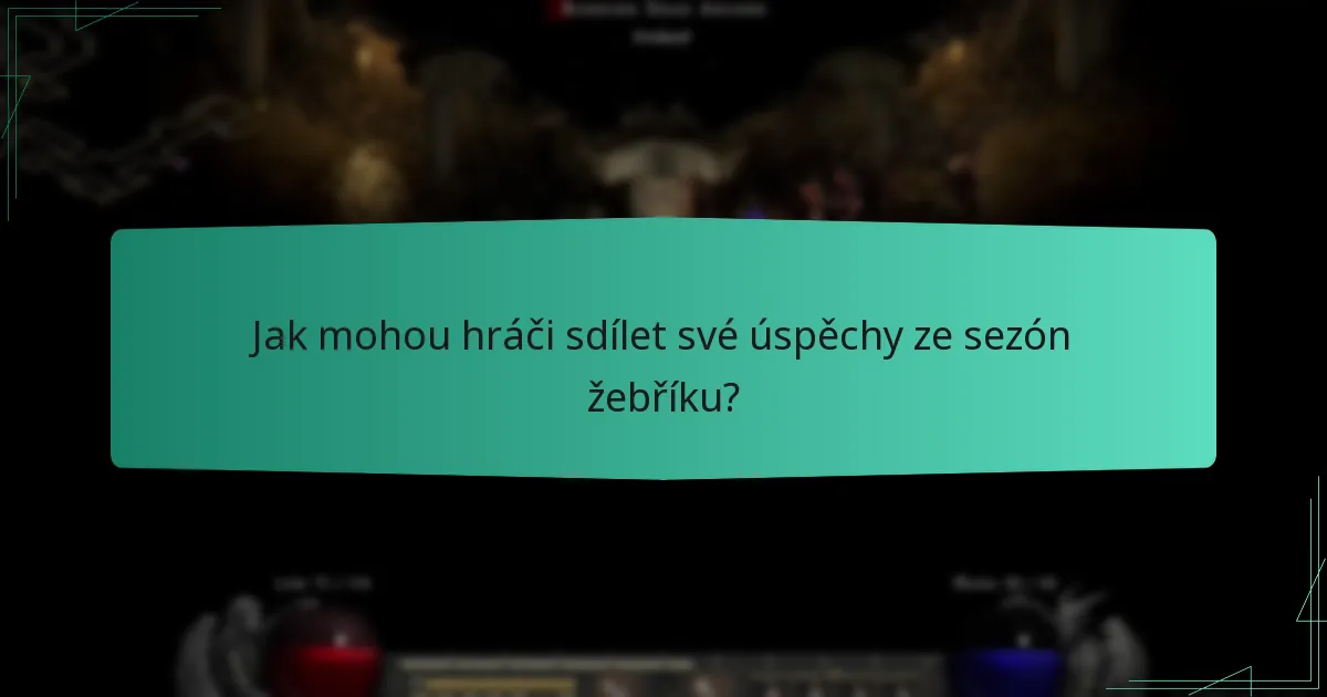 Jaké komunitní akce jsou spojeny se sezónami žebříku?