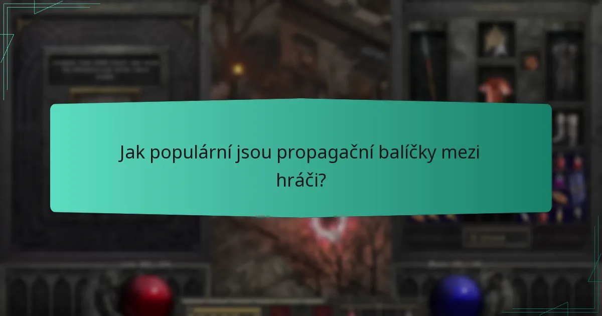Jak populární jsou propagační balíčky mezi hráči?