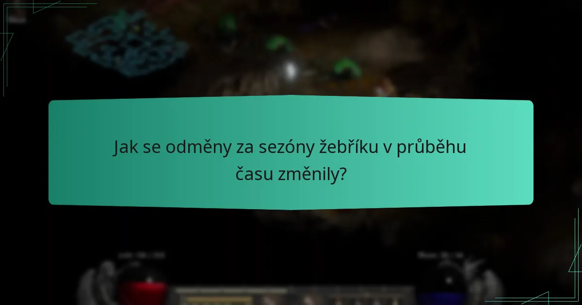 Jak se odměny za sezóny žebříku v průběhu času změnily?