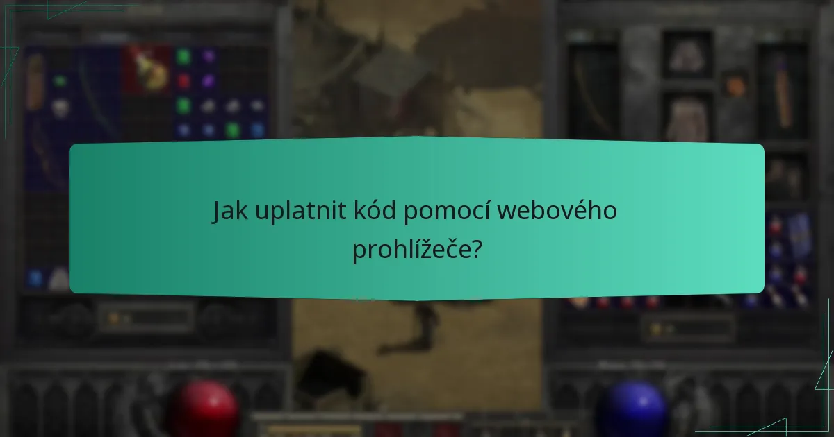Jak uplatnit kód pomocí klienta Battle.Net?