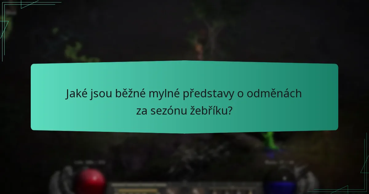 Jaké jsou běžné mylné představy o odměnách za sezónu žebříku?